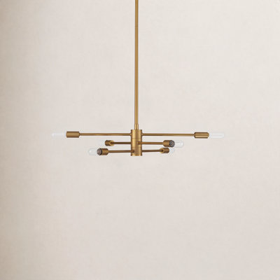 AllModern Jordy 6 - Light Sputnik Modern Linear Chandelier